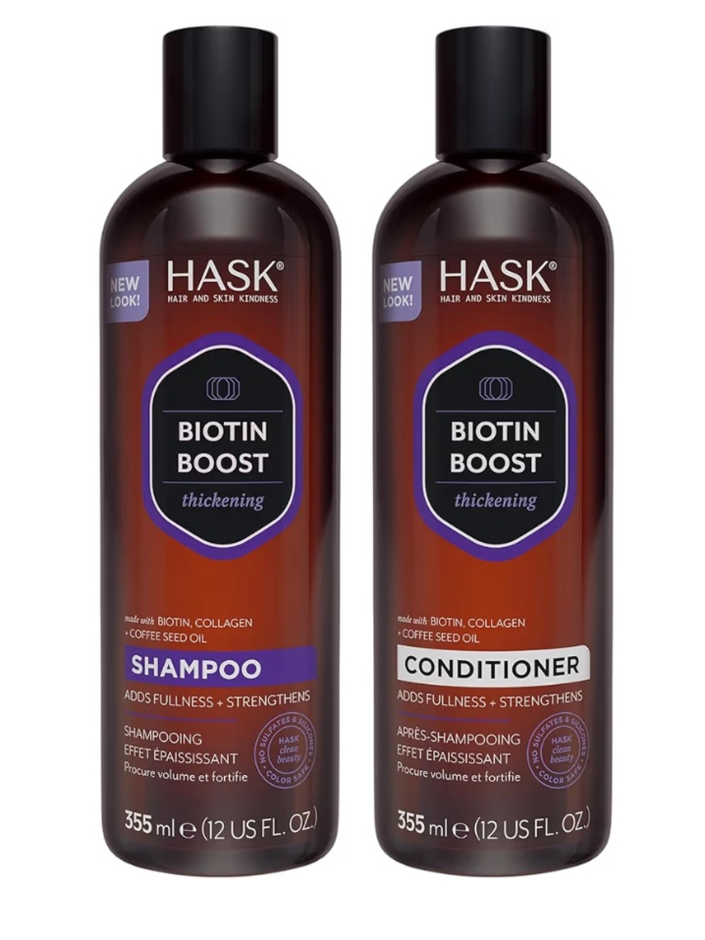 Hask Biotin Boost Thickening Shampoo + Conditioner Set